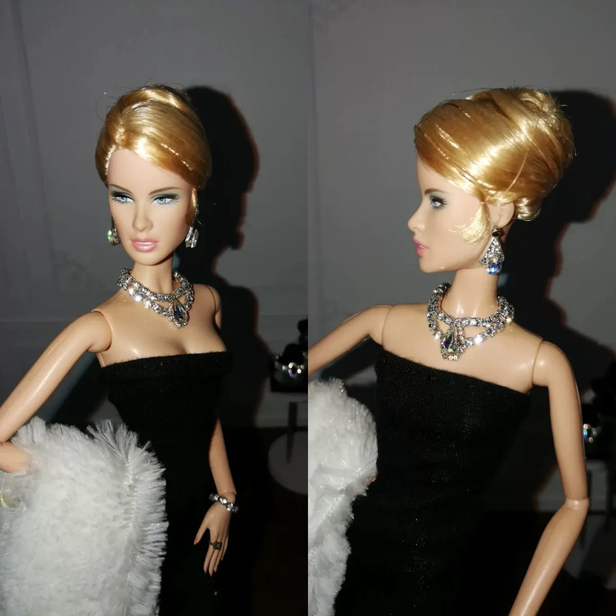 Exquisite Design Doll Jewellery Accessories Evening Dinner Shine Luxury Diamond Necklace + Earrings Set For 30cm Doll Dress Up
Exquisite Design Doll Jewellery Accessories Evening Dinner Shine Luxury Diamond Necklace + Earrings Set For 30cm Doll Dress Up