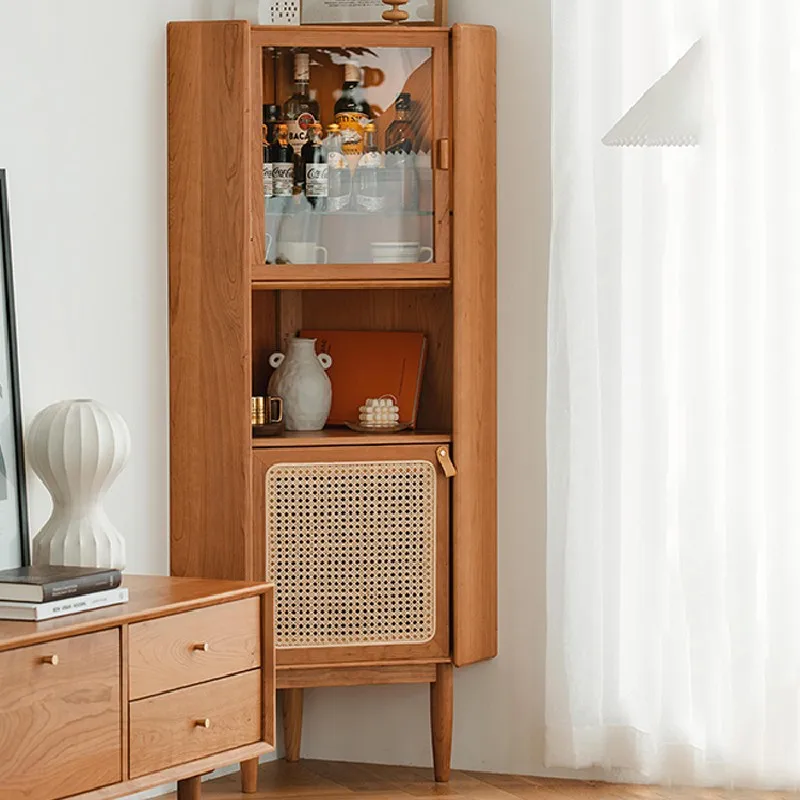 Nordic Solid Wood Cabinet Guest Restaurant Triangular Rattan Shelf Pentagon Side
Nordic Solid Wood Cabinet Guest Restaurant Triangular Rattan Shelf Pentagon Side
