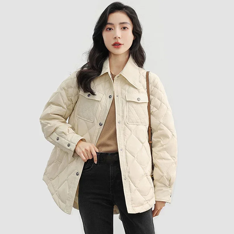 Women Down Jacket Casual Single Breasted Coats 2023 New Fashion Long sleeved Coats Autumn and Winter
Women Down Jacket Casual Single Breasted Coats 2023 New Fashion Long sleeved Coats Autumn and Winter