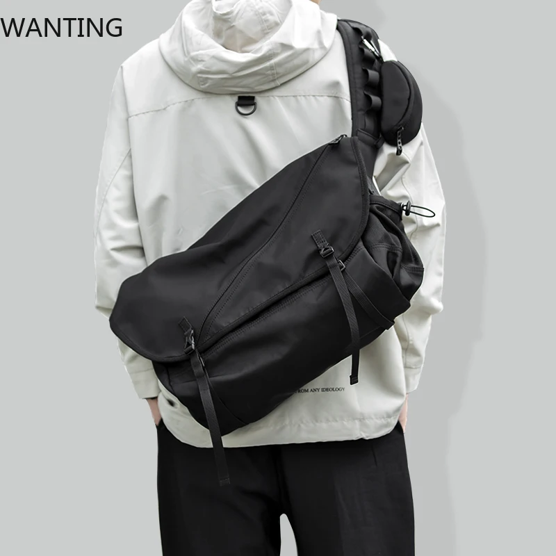 Japan Men Messenger Bag, Waterproof Crossbody Bag For College, Large Sling Bag Fit 14 Inch Laptop, Casual Travel Shoulder Bag
Japan Men Messenger Bag, Waterproof Crossbody Bag For College, Large Sling Bag Fit 14 Inch Laptop, Casual Travel Shoulder Bag