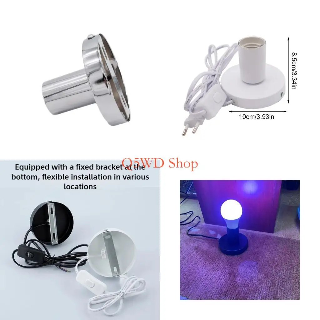 Q5WD E27 Lamp Socket With 1.8m Cable And Push Button Switches Metal Table Lamp Holder
Q5WD E27 Lamp Socket With 1.8m Cable And Push Button Switches Metal Table Lamp Holder