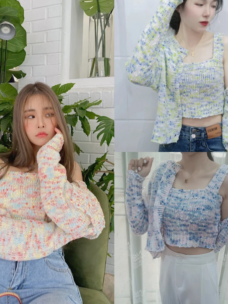 Вязаный комплект из двух предметов: топ с открытым животом и брюки из полиэфирного волокна, стандартный крой, зимняя коллекция, эксклюзив онлайн
Вязаный комплект из двух предметов: топ с открытым животом и брюки из полиэфирного волокна, стандартный крой, зимняя коллекция, эксклюзив онлайн