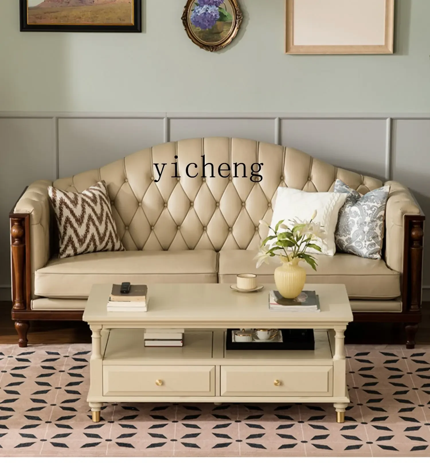 Warm Moon White Coffee Table Solid Wood Cream White Coffee Table Living Room Light Luxury Ash Wood Furniture
Warm Moon White Coffee Table Solid Wood Cream White Coffee Table Living Room Light Luxury Ash Wood Furniture