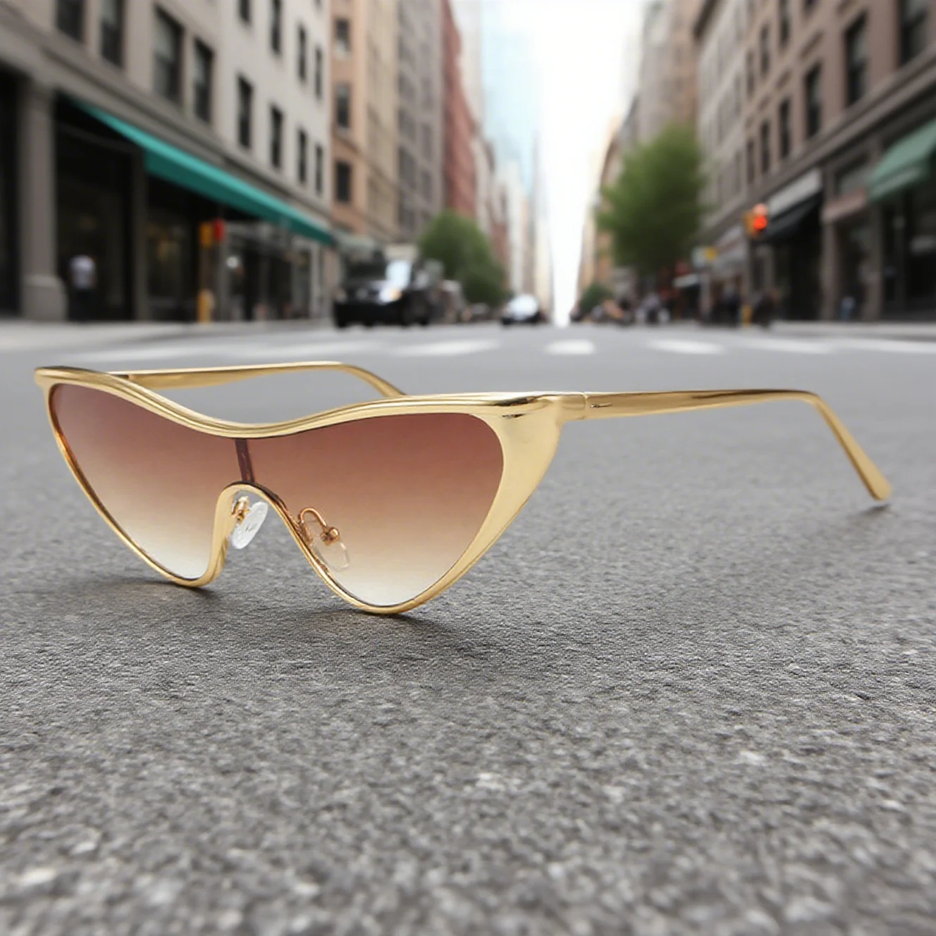 2025 New Fashion Triangle Cat Eye Large Frame Women's Sunglasses Retro Neutral Premium Hip Hop Style UV400 Sunscreen Sunglasses
2025 New Fashion Triangle Cat Eye Large Frame Women's Sunglasses Retro Neutral Premium Hip Hop Style UV400 Sunscreen Sunglasses