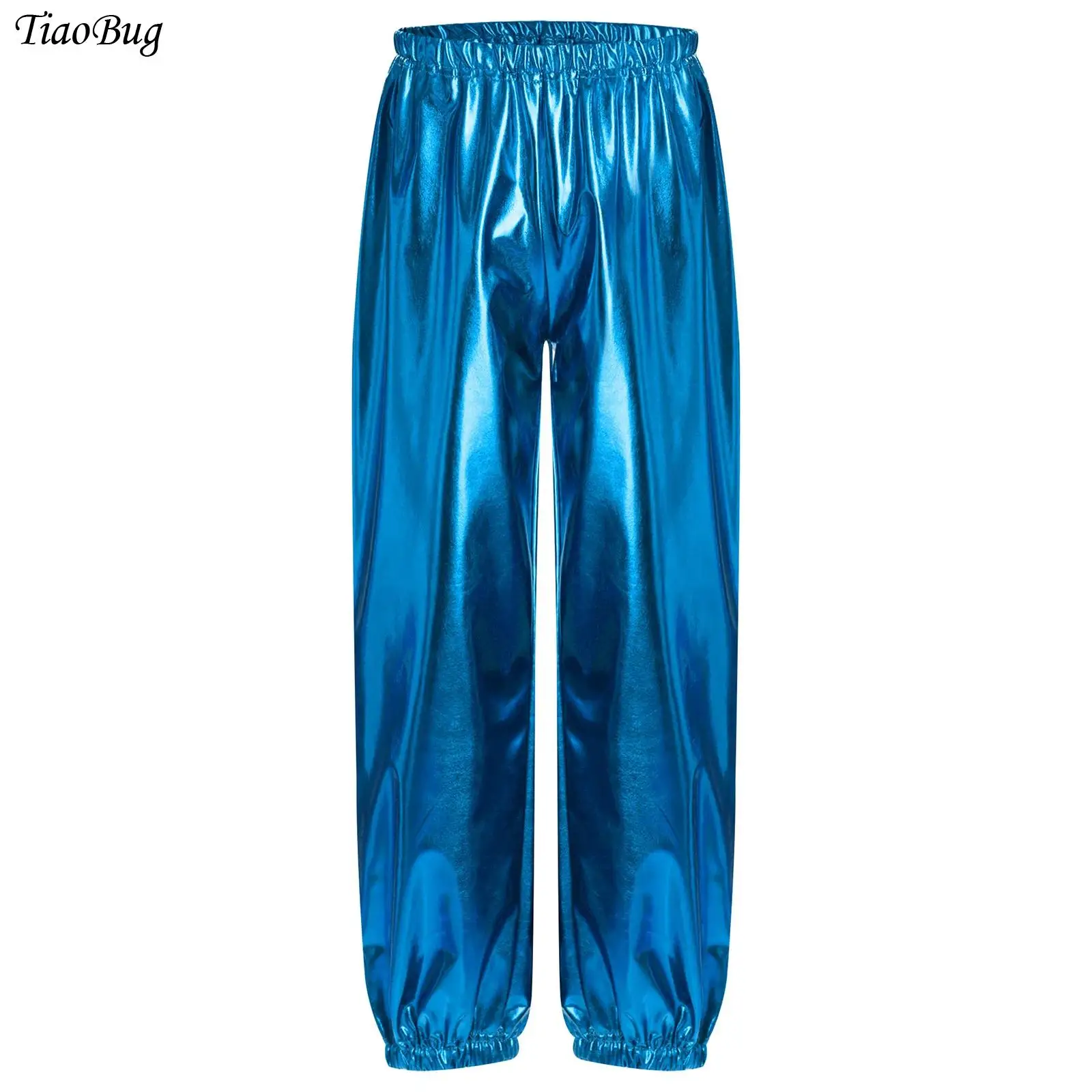 Kids Boys Girls Hip Hop Jazz Dance Pants Punk Holography Metallic Trousers for Cheerleading Street Dance Performance Dancewear
Kids Boys Girls Hip Hop Jazz Dance Pants Punk Holography Metallic Trousers for Cheerleading Street Dance Performance Dancewear