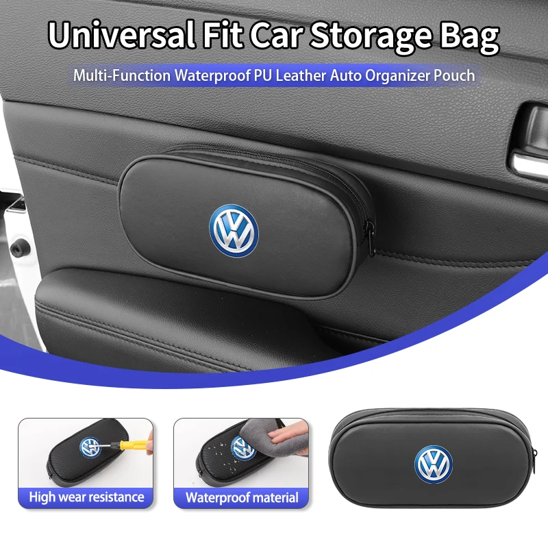Car Door Leather Bag Velcro-fastened Sunglasses Storage Box Accessories For Volkswagen VW Golf Jetta Passat mk4 mk5 mk6 CC
Car Door Leather Bag Velcro-fastened Sunglasses Storage Box Accessories For Volkswagen VW Golf Jetta Passat mk4 mk5 mk6 CC