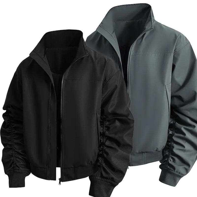 Мужская повседневная тонкая куртка свободного кроя большого размера для активного отдыха, весна-осень, модная, легкая, из полиэстера, с длинными рукавами
Мужская повседневная тонкая куртка свободного кроя большого размера для активного отдыха, весна-осень, модная, легкая, из полиэстера, с длинными рукавами