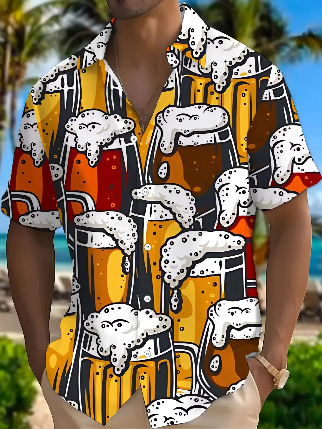 Men's Lightweight Vacation Shirt SummerMan Women Short Sleeve Hawaiian Casual Print Breathable Beach Party Tops
Men's Lightweight Vacation Shirt SummerMan Women Short Sleeve Hawaiian Casual Print Breathable Beach Party Tops