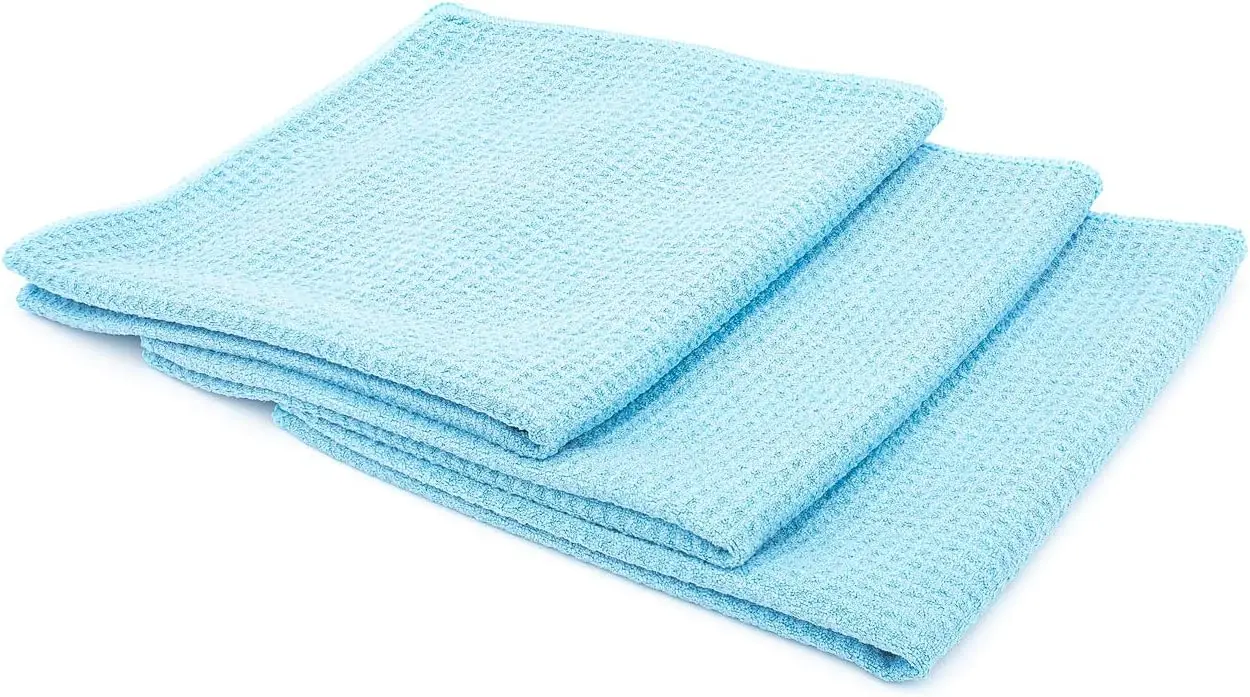 Premium Waffle Weave Microfiber Towels, Streak-Free for Glass, Drying & Polishing, 16x16in Light Blue (3-Pack)
Premium Waffle Weave Microfiber Towels, Streak-Free for Glass, Drying & Polishing, 16x16in Light Blue (3-Pack)