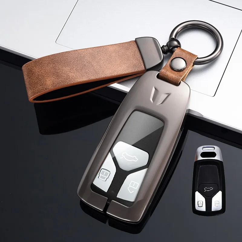 Fashion Metal Car Remote Key Case Cover Shell For Audi A4 B9 A5 A6 8S 8W Q5 Q7 4M S4 S5 S7 TT TTS TFSI RS Protector Fob Keyless
Fashion Metal Car Remote Key Case Cover Shell For Audi A4 B9 A5 A6 8S 8W Q5 Q7 4M S4 S5 S7 TT TTS TFSI RS Protector Fob Keyless