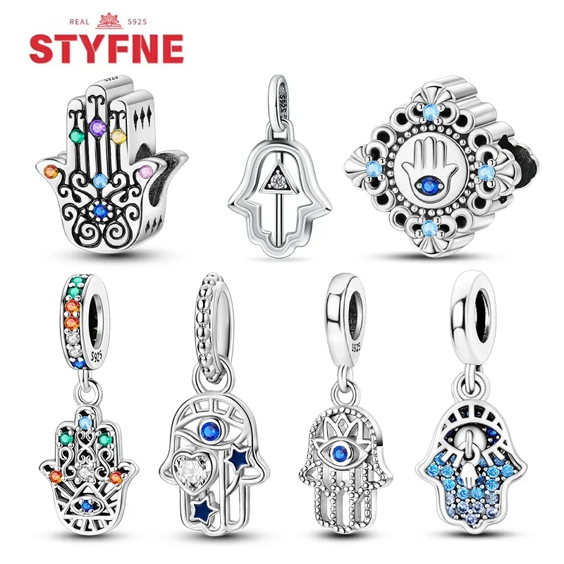 925 Sterling Silver Hamsa Hand Charm Lucky Hand Beads Fits Original Bracelets Diy Fine Jewelry Making Gifts for Women
925 Sterling Silver Hamsa Hand Charm Lucky Hand Beads Fits Original Bracelets Diy Fine Jewelry Making Gifts for Women