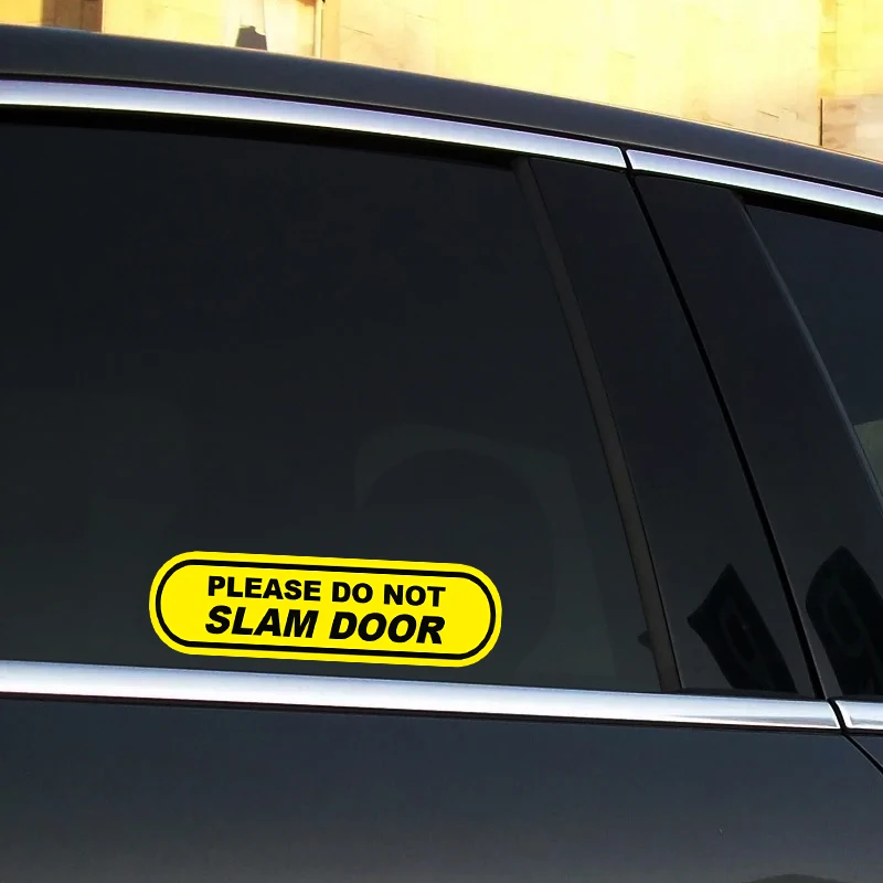 2pcs Please do not slam door Car Window Sticker Decal Car Decals, Weather-Resistant Vinyl Stickers for Windows, Bumper
2pcs Please do not slam door Car Window Sticker Decal Car Decals, Weather-Resistant Vinyl Stickers for Windows, Bumper