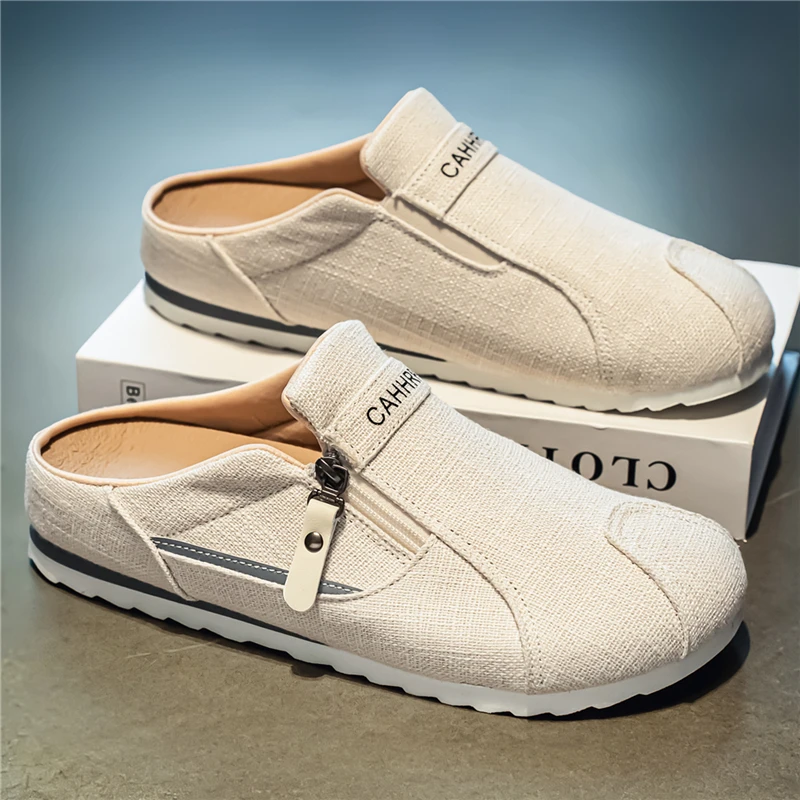 Men's Canvas Slip-On Shoes Breathable Casual Sports Low-Top Glue-Welded Thick Bottom round Toe Summer Fashion Footwear
Men's Canvas Slip-On Shoes Breathable Casual Sports Low-Top Glue-Welded Thick Bottom round Toe Summer Fashion Footwear