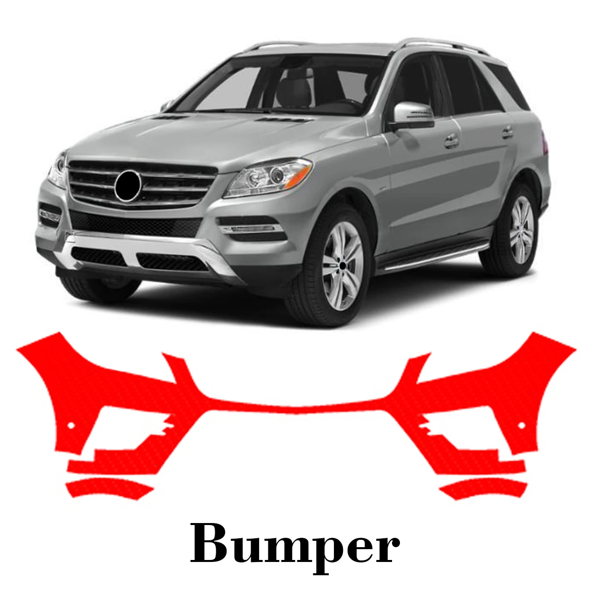 Car Precut Paint Protection Film Front Bumper Anti-scratch Exterior TPU PPF For Mercedes Benz ML Sport 2012-2015
Car Precut Paint Protection Film Front Bumper Anti-scratch Exterior TPU PPF For Mercedes Benz ML Sport 2012-2015
