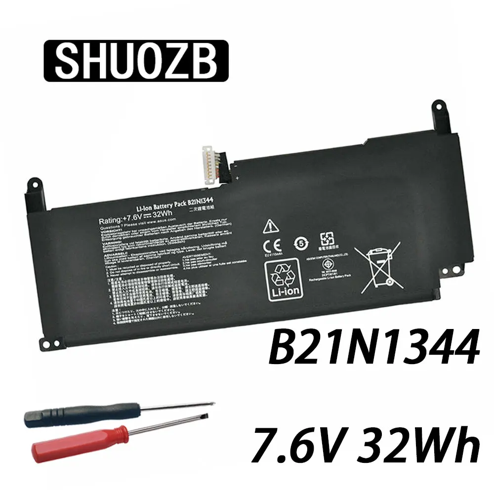SHUOZB B21N1344 Laptop Battery For Asus vivibook B21BN93 Series 0B200-00600300E 2ICP7/61/81 7.6V 32Wh 4110mAh
SHUOZB B21N1344 Laptop Battery For Asus vivibook B21BN93 Series 0B200-00600300E 2ICP7/61/81 7.6V 32Wh 4110mAh