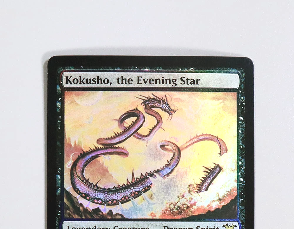 Kokusho, the Evening Star TCG Magical Proxy Cards Game Black Top Quality Proxy Gathering Board Playing Game Trading Cards
Kokusho, the Evening Star TCG Magical Proxy Cards Game Black Top Quality Proxy Gathering Board Playing Game Trading Cards
