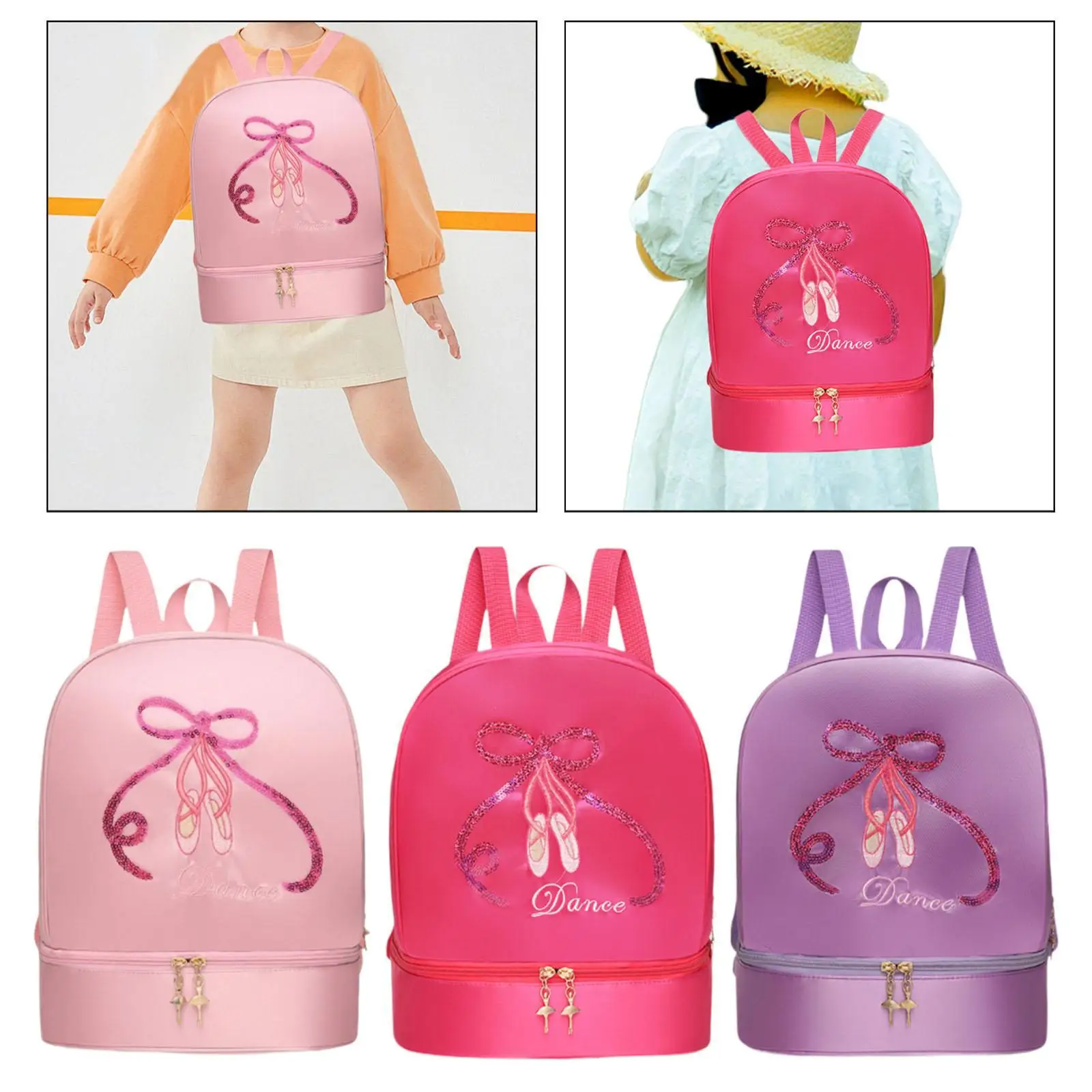 Ballet Dance Backpack Oxford Cloth Portable Waterproof Storage Bag Handbag with
Ballet Dance Backpack Oxford Cloth Portable Waterproof Storage Bag Handbag with