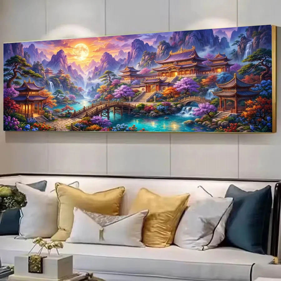 Large Size Diamond Art Kits for Sunrise Foggy Mountain Pavilion Bridge,Full Round Square DIY 5D Diamond Painting Kit,Home Decor
Large Size Diamond Art Kits for Sunrise Foggy Mountain Pavilion Bridge,Full Round Square DIY 5D Diamond Painting Kit,Home Decor