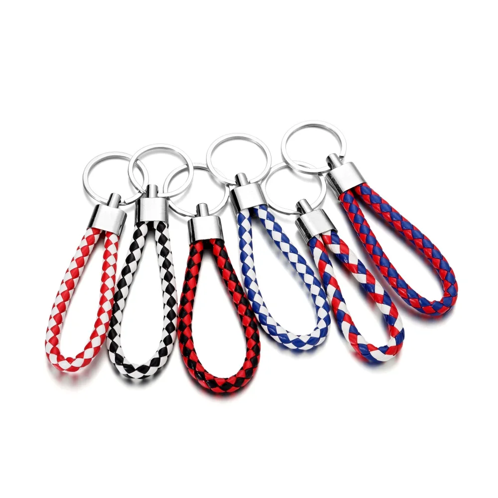 5Pcs/Pack PU Leather Braided Woven Rope Keychain DIY Bag Pendant Key Chain Holder Car Keyring Simple Multiuse Key Holder Gifts
5Pcs/Pack PU Leather Braided Woven Rope Keychain DIY Bag Pendant Key Chain Holder Car Keyring Simple Multiuse Key Holder Gifts