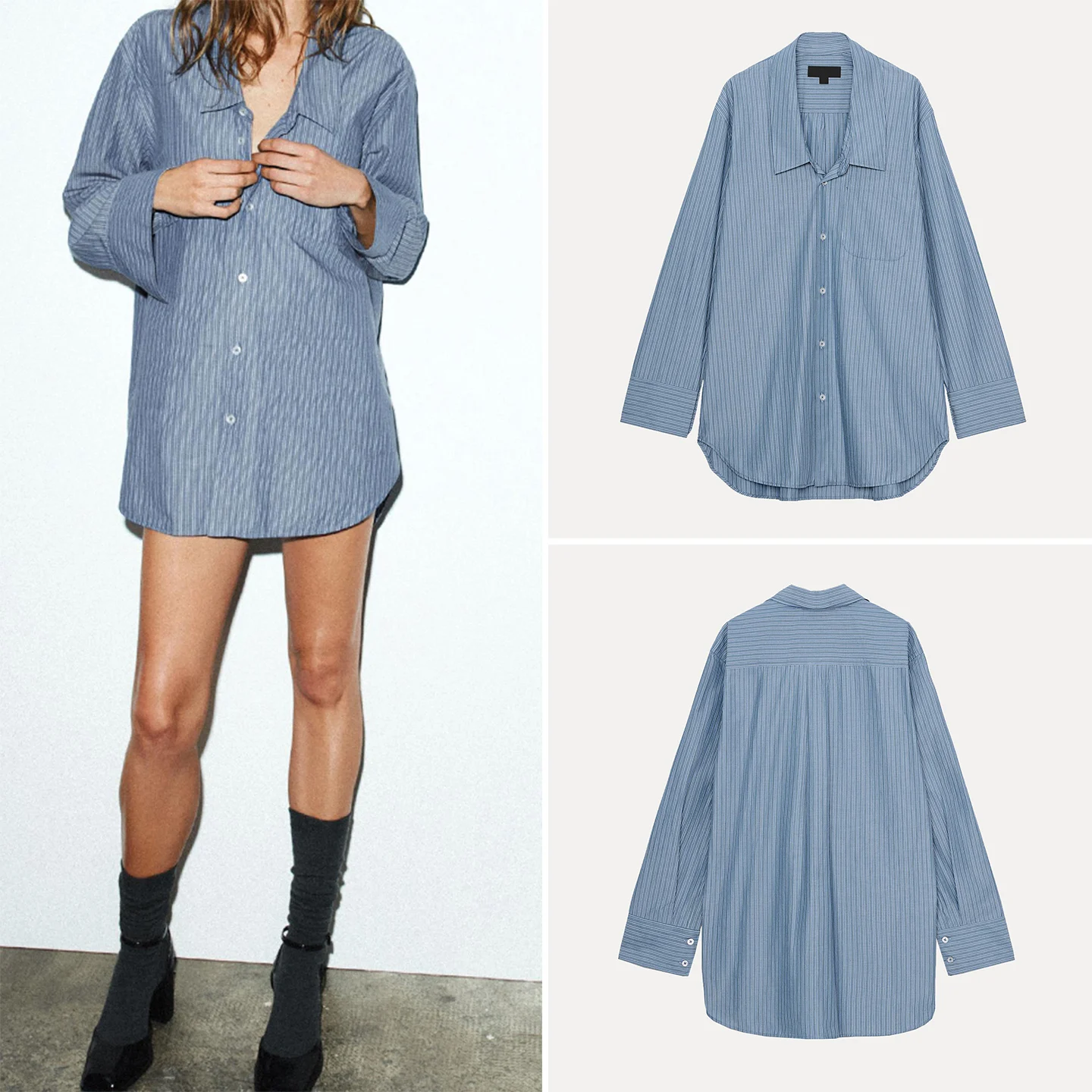 Новая женская модная шелковая блузка Ele в полоску, осень 2025, европейский стиль, длинный рукав, стандартный крой, китайское производство, без специальных деталей.
Новая женская модная шелковая блузка Ele в полоску, осень 2025, европейский стиль, длинный рукав, стандартный крой, китайское производство, без специальных деталей.