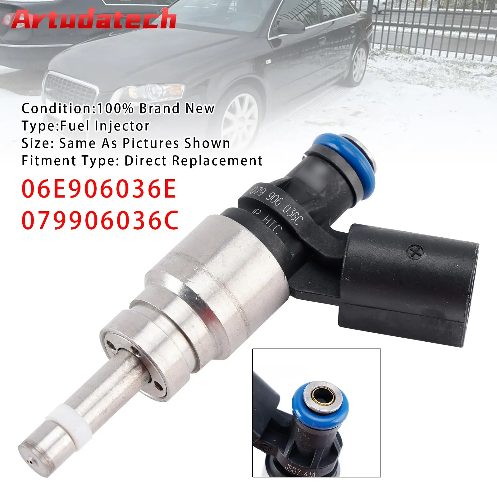 Artudatech 1Pcs Fuel Injector For Audi A4 A5 A6 Q5 3.2L V6 06E906036E 079906036C
Artudatech 1Pcs Fuel Injector For Audi A4 A5 A6 Q5 3.2L V6 06E906036E 079906036C