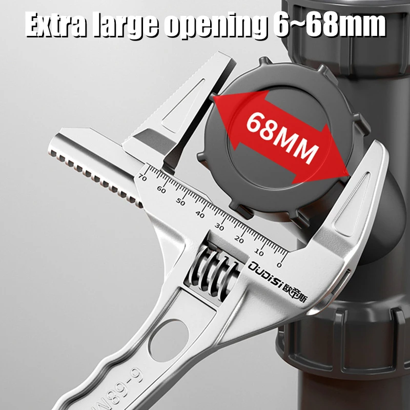 Adjustable Wrench Multi Functional Dual Use/Four Use Large Open End Wrench Household Open Bathroom Pipe Adjustable Wrench
Adjustable Wrench Multi Functional Dual Use/Four Use Large Open End Wrench Household Open Bathroom Pipe Adjustable Wrench