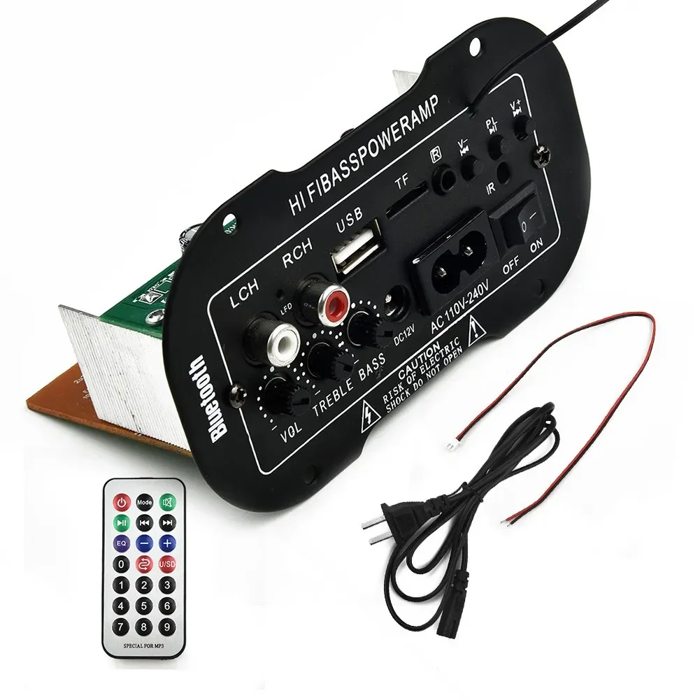 Автомобильный аксессуар 220 В 50 Вт BT HiFi Bass Audio USB TF MP3 FM со встроенным чипом BT и функцией радио с тремя режимами
Автомобильный аксессуар 220 В 50 Вт BT HiFi Bass Audio USB TF MP3 FM со встроенным чипом BT и функцией радио с тремя режимами
