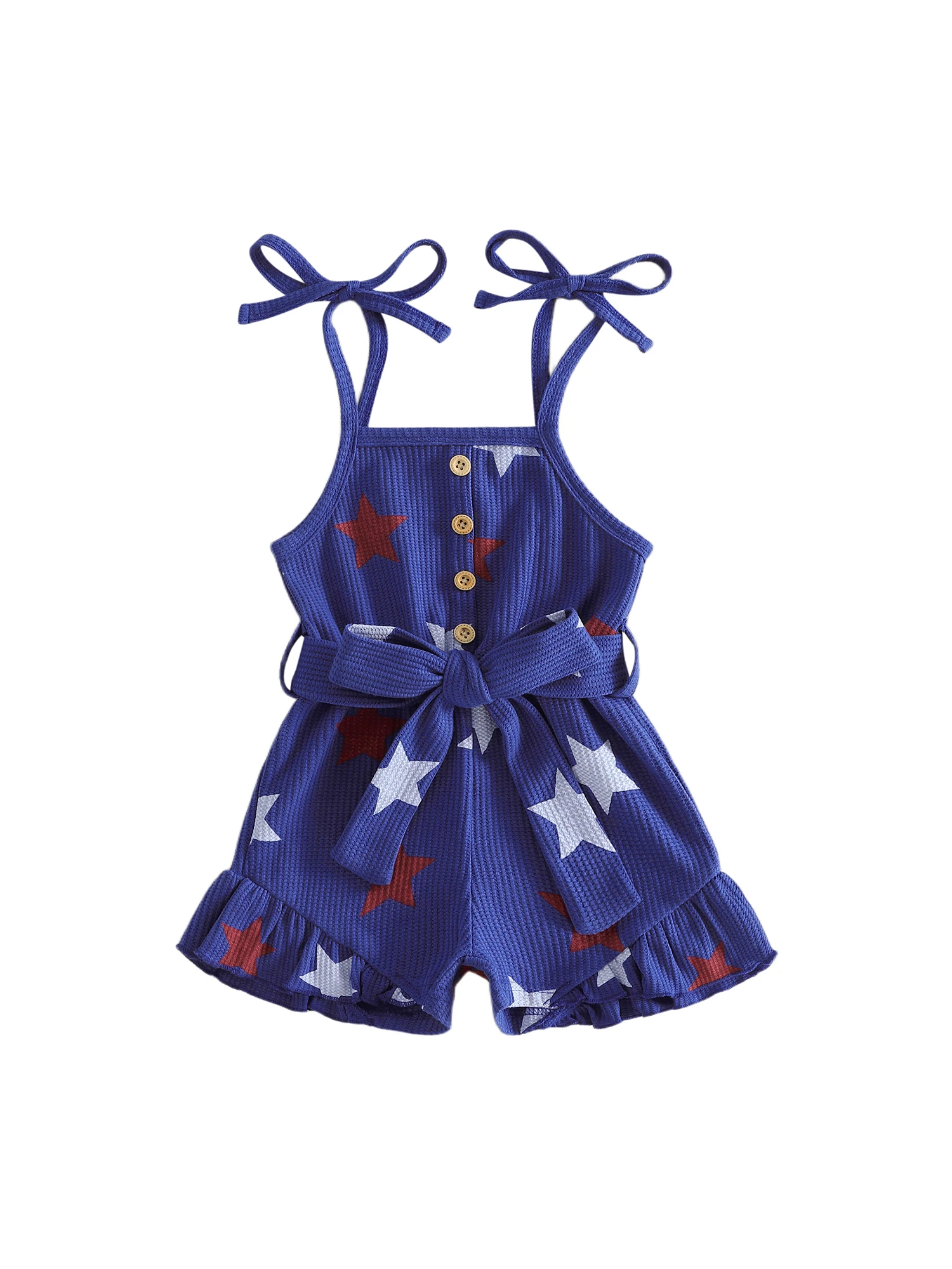 Cute Baby Girl Romper Adorable Heart Pattern Sleeveless Overall Shorts with Bowknot Belt and Adjustable Straps
Cute Baby Girl Romper Adorable Heart Pattern Sleeveless Overall Shorts with Bowknot Belt and Adjustable Straps