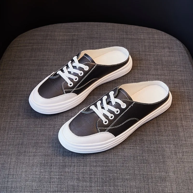 New Women's Shoes Fashion Luxury Leather Mueller Slippers for Woman New Korean Version Casual Shoes Designer Shoes Zapatos Mujer
New Women's Shoes Fashion Luxury Leather Mueller Slippers for Woman New Korean Version Casual Shoes Designer Shoes Zapatos Mujer