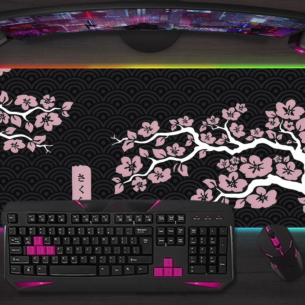 Игровой коврик для мыши с японским дизайном «Цветущая вишня», светодиодная подсветка, Micro USB, резиновый, RGB, настольный коврик XXL
Игровой коврик для мыши с японским дизайном «Цветущая вишня», светодиодная подсветка, Micro USB, резиновый, RGB, настольный коврик XXL