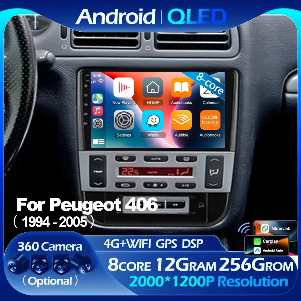 Android 14 Car Radio Head Unit For Peugeot 406 1994 - 2005 Multimedia Stereo Video Player GPS BT Carplay Auto No 2din QLED
Android 14 Car Radio Head Unit For Peugeot 406 1994 - 2005 Multimedia Stereo Video Player GPS BT Carplay Auto No 2din QLED