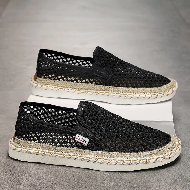 Men's Summer Breathable Mesh Slip-On Shoes Lightweight Airy Design Beijing Style Flat Heel round Toe Sports Casual Footwear
Men's Summer Breathable Mesh Slip-On Shoes Lightweight Airy Design Beijing Style Flat Heel round Toe Sports Casual Footwear