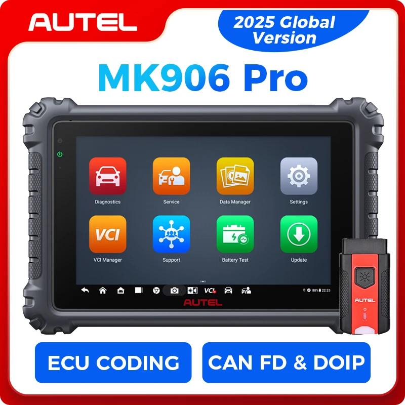 Autel Scanner MaxiCOM MK906 Pro ECU Coding Diagnostic Tools Bi-Directional Control Automotive Diagnostic Scanner FCA AutoAuth
Autel Scanner MaxiCOM MK906 Pro ECU Coding Diagnostic Tools Bi-Directional Control Automotive Diagnostic Scanner FCA AutoAuth