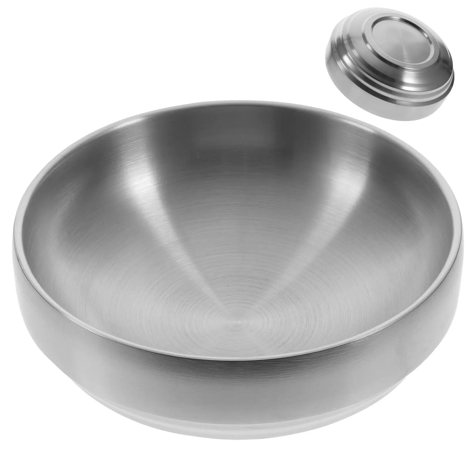 Double Layer Cold Noodle Salad Bowl 19cm Thick Stainless Steel Kitchen Supply Reusable Food Container Baking Pan Serving
Double Layer Cold Noodle Salad Bowl 19cm Thick Stainless Steel Kitchen Supply Reusable Food Container Baking Pan Serving
