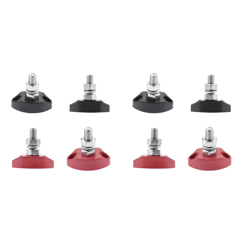 AA76-8Pcs DC 12V Bus Bar Terminal Block - 1/4 Inch 6Mm Positive Insulated Single Stud Power And Ground Junction Post
AA76-8Pcs DC 12V Bus Bar Terminal Block - 1/4 Inch 6Mm Positive Insulated Single Stud Power And Ground Junction Post
