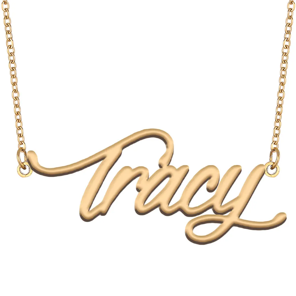 Tracy Name Necklace for Women Stainless Steel Pendant Nameplate Statement Jewelry Christmas Gift NL-2419
Tracy Name Necklace for Women Stainless Steel Pendant Nameplate Statement Jewelry Christmas Gift NL-2419