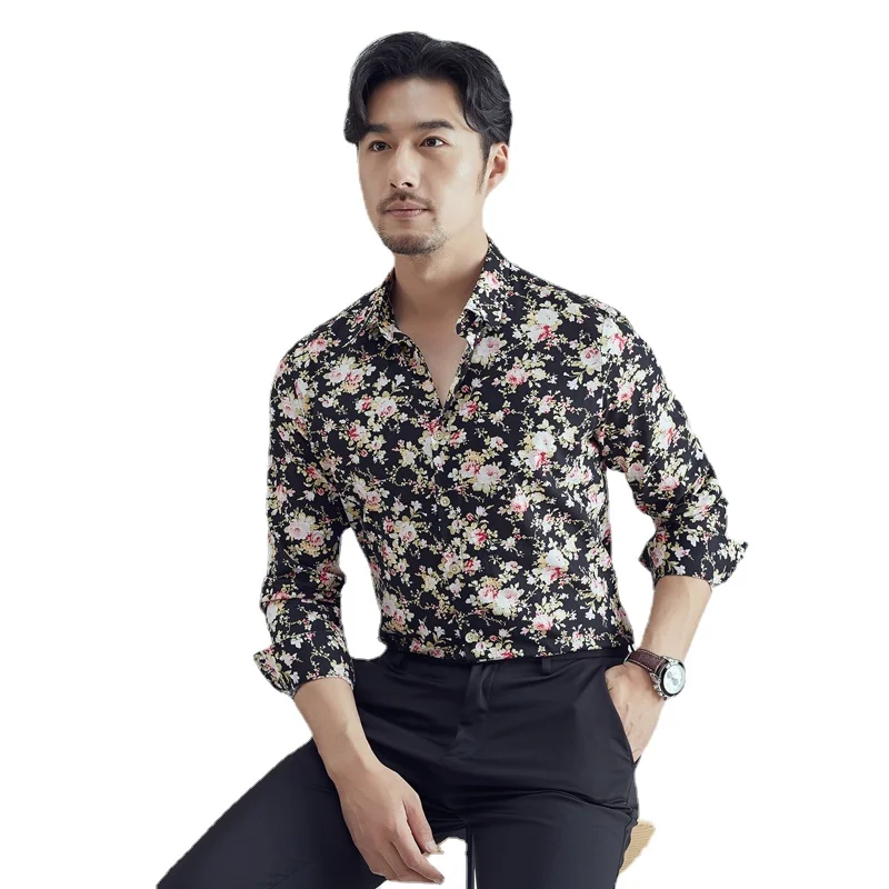 2023 Trend Casual Slim Fit Cotton Mens Printed Shirts Soft Thin Long Sleeve Figure Shirt Button Lapels Outwear Streetwear
2023 Trend Casual Slim Fit Cotton Mens Printed Shirts Soft Thin Long Sleeve Figure Shirt Button Lapels Outwear Streetwear