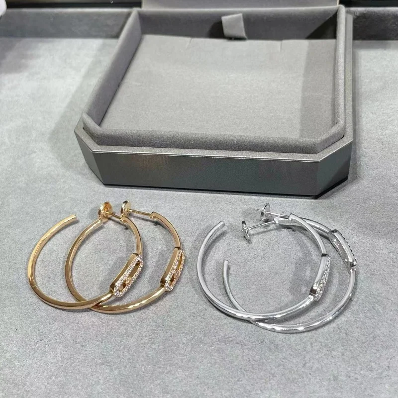 High quality 925 pure silver zircon big round earrings, suitable for fashionable and delicate luxury brand jewelry party gifts
High quality 925 pure silver zircon big round earrings, suitable for fashionable and delicate luxury brand jewelry party gifts