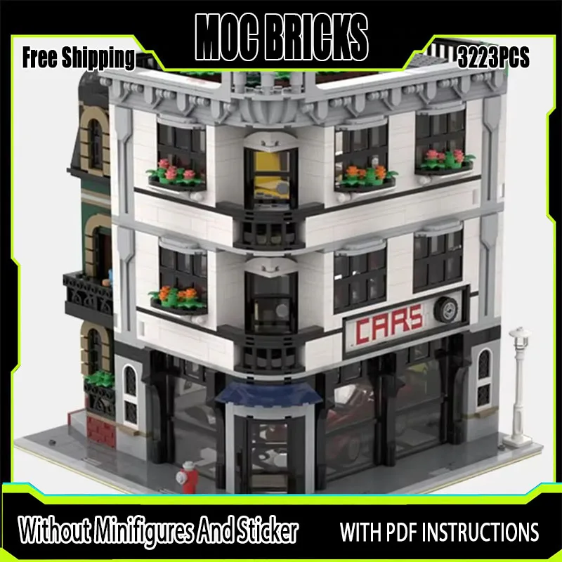 Moc Building Bricks Street View Model Car Showroom Technology Modular Blocks Holiday Gifts Toys For Children DIY Sets Assembly
Moc Building Bricks Street View Model Car Showroom Technology Modular Blocks Holiday Gifts Toys For Children DIY Sets Assembly