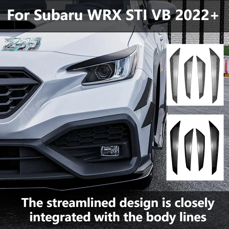 For Subaru WRX STI VB 2022+ Car Front Bumper Outer Side Splitter Spoiler Canard Trim Carbon Fiber
For Subaru WRX STI VB 2022+ Car Front Bumper Outer Side Splitter Spoiler Canard Trim Carbon Fiber