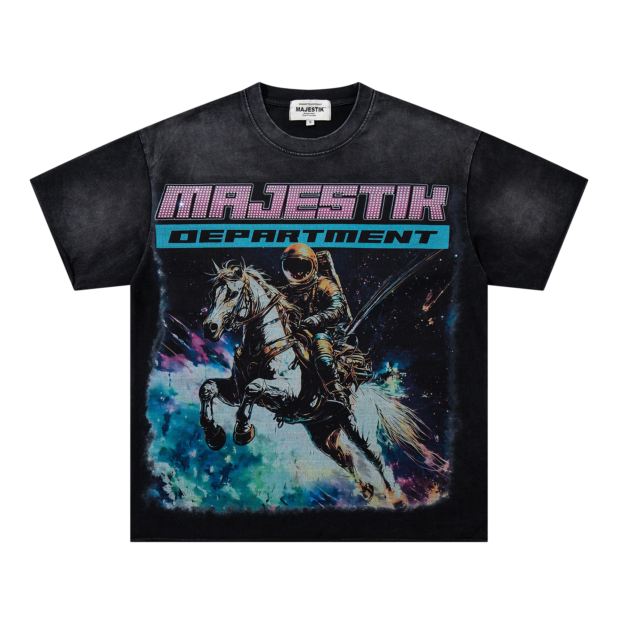 Men's Graphic Tees Space Astronaut Horse T-Shirt Streetwear Vintage Washed Oversized Cotton Clothing Summer Short Sleeve Top
Men's Graphic Tees Space Astronaut Horse T-Shirt Streetwear Vintage Washed Oversized Cotton Clothing Summer Short Sleeve Top