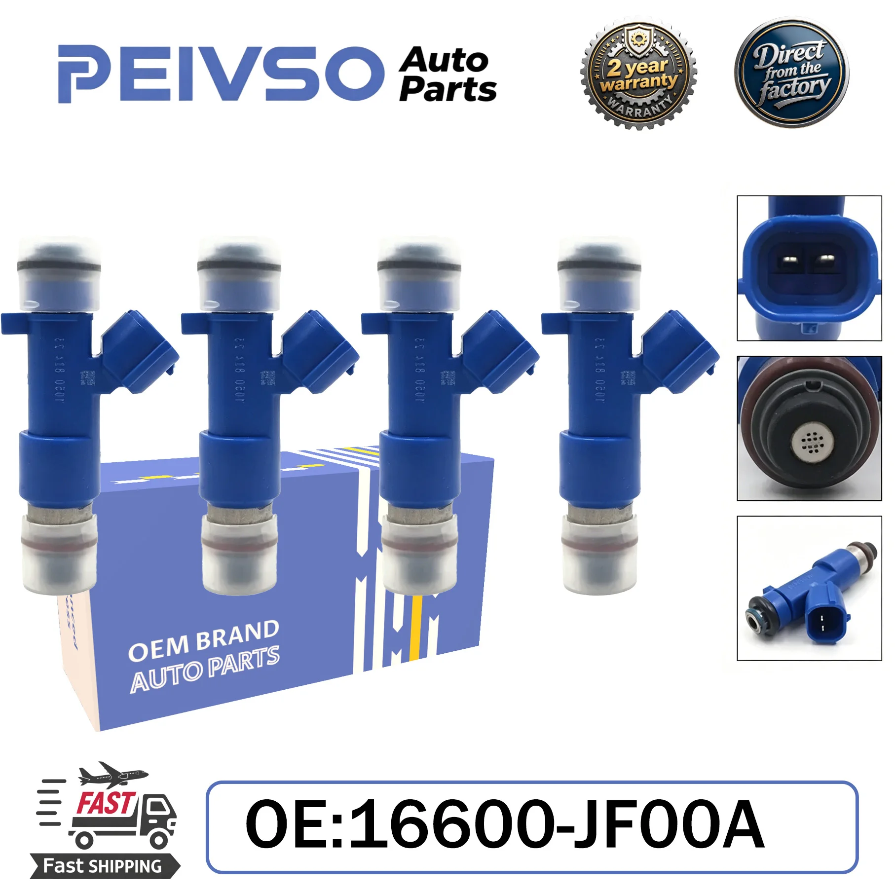 PEIVSO High Quality 6x 16600-JF00A 14002-AN001 550CC fuel injector for Nissan GTR 3.8L V6 2009-2016
PEIVSO High Quality 6x 16600-JF00A 14002-AN001 550CC fuel injector for Nissan GTR 3.8L V6 2009-2016