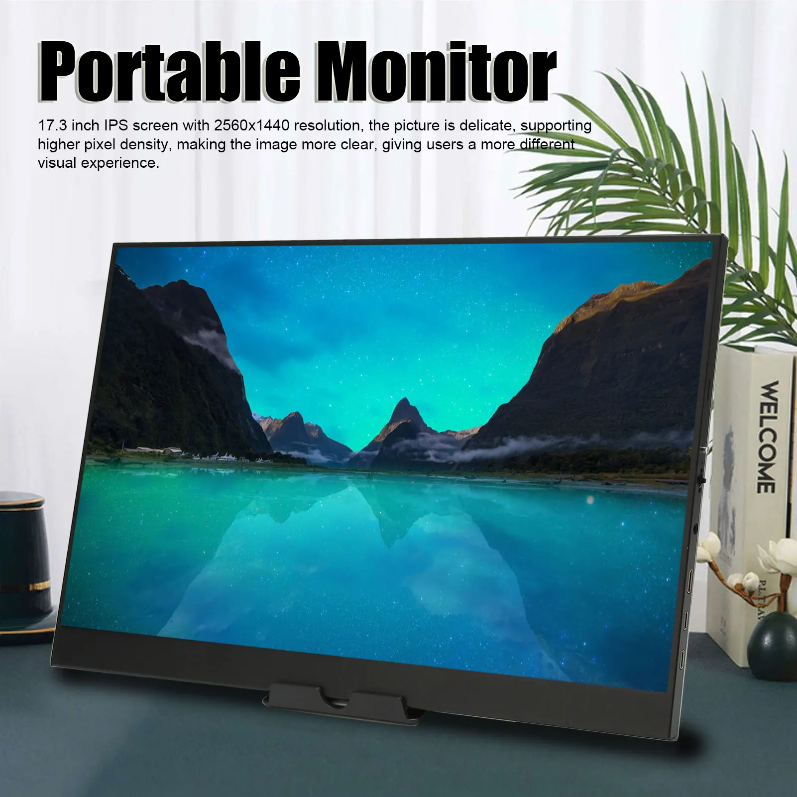 17.3 Inch Portable Monitor HD 2K 2560x1440 165HZ HD Multimedia Interface Type C Wall Mount Portable Display Screen
17.3 Inch Portable Monitor HD 2K 2560x1440 165HZ HD Multimedia Interface Type C Wall Mount Portable Display Screen