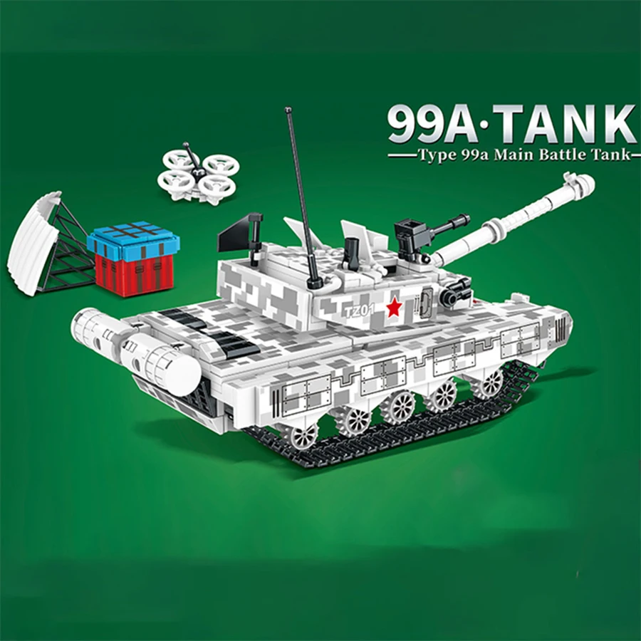 Tank building block rotating track tank model, assembly building block toy, birthday gift for boys and festival gift for childre
Tank building block rotating track tank model, assembly building block toy, birthday gift for boys and festival gift for childre