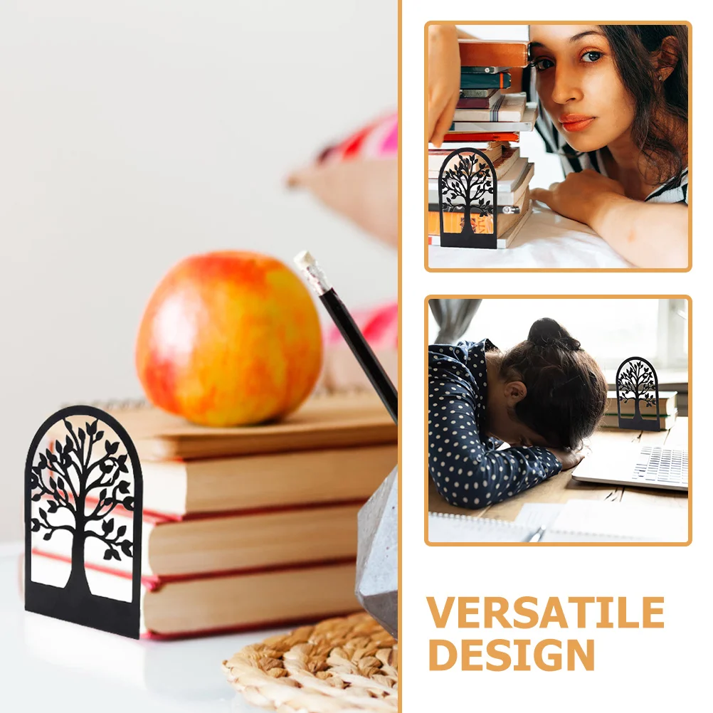 2 Pcs Book Holder Desktop Metal Iron Decorative End Bookend Multi-function 
2 Pcs Book Holder Desktop Metal Iron Decorative End Bookend Multi-function