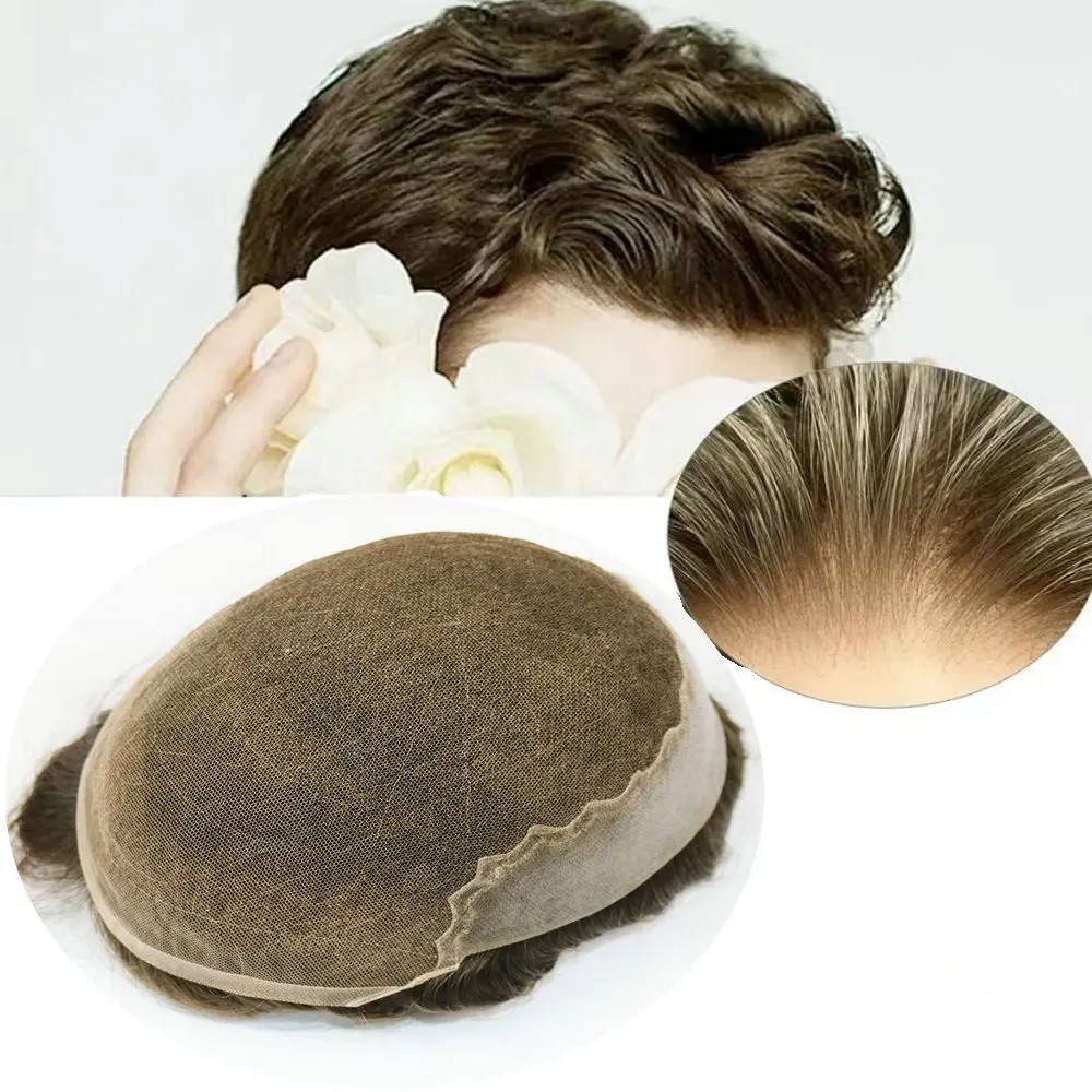 Natural Hairline Hair System For Men Toupee Q6 Swiss Lace & Thin Skin Pu Hair Piece Male Wig Human Hair Replacement System
Natural Hairline Hair System For Men Toupee Q6 Swiss Lace & Thin Skin Pu Hair Piece Male Wig Human Hair Replacement System