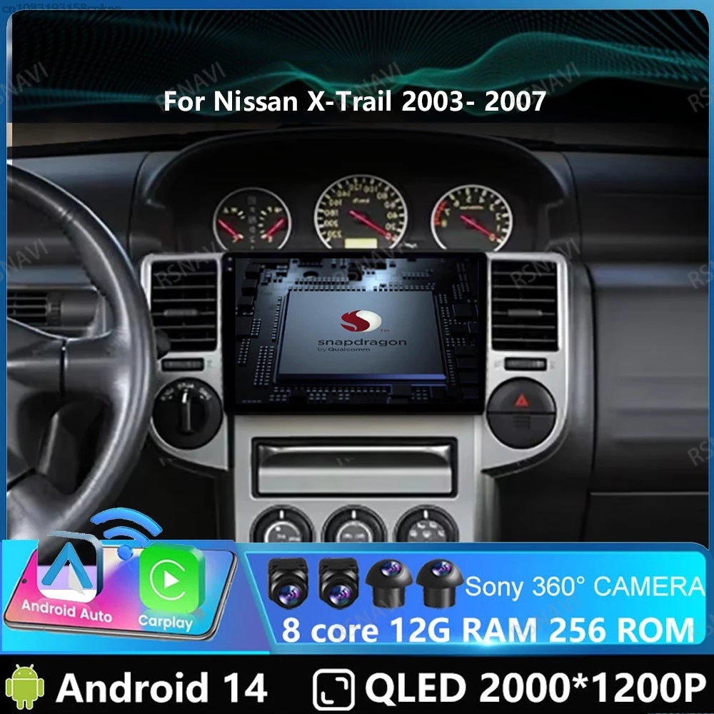 Car Radio Andoird 14 For Nissan X-Trail 2003- 2007 Viedo Player Head Unit Autoradio DVD Navigation DSP Stereo 4G LTE GPS 2DIN BT
Car Radio Andoird 14 For Nissan X-Trail 2003- 2007 Viedo Player Head Unit Autoradio DVD Navigation DSP Stereo 4G LTE GPS 2DIN BT