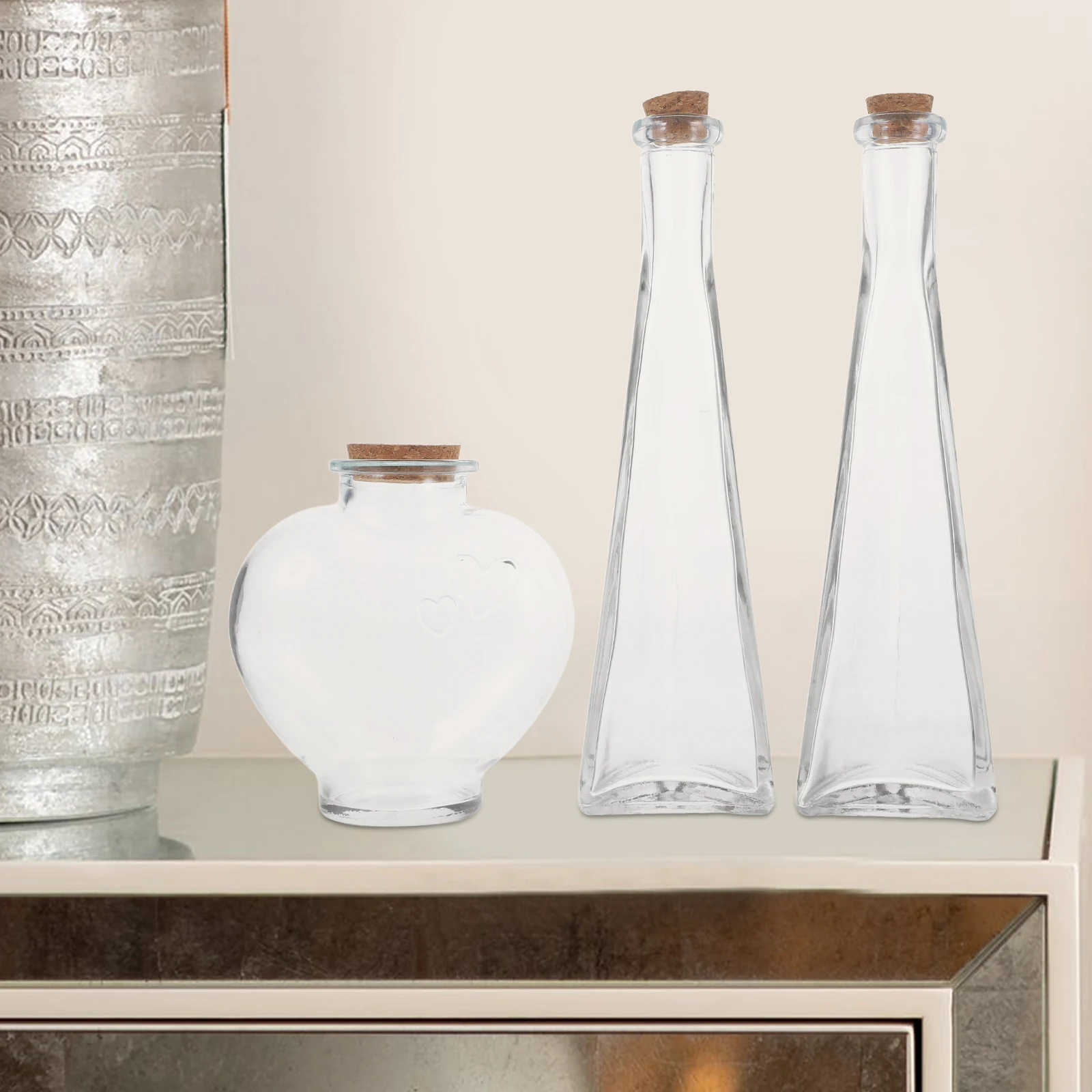 3 Pcs Ceremony Bottle Set Sand Jar for Wedding Bottles Jars Heart Hope Decoractive Container
3 Pcs Ceremony Bottle Set Sand Jar for Wedding Bottles Jars Heart Hope Decoractive Container