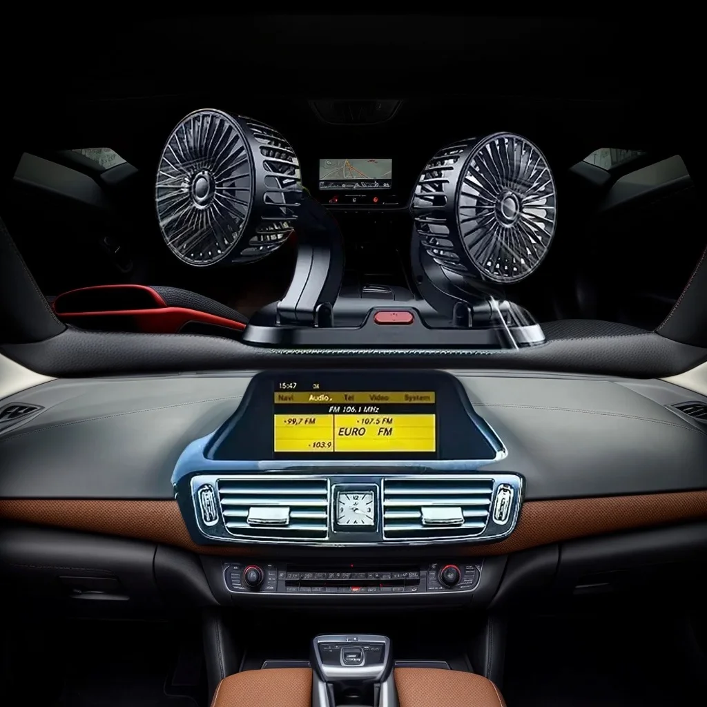 Автомобильный вентилятор с двумя головками USB 5 В — 2-скоростной регулируемый автоматический охладитель для аксессуаров для регулирования ветра
Автомобильный вентилятор с двумя головками USB 5 В — 2-скоростной регулируемый автоматический охладитель для аксессуаров для регулирования ветра