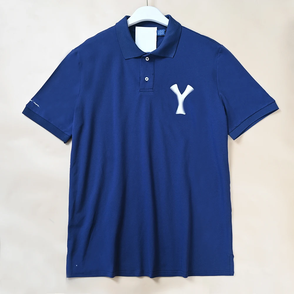 Men's Summer New Casual Embroidered T-shirt Breathable Standard Fit Short Sleeve Letter Patchwork Cotton Pique
Men's Summer New Casual Embroidered T-shirt Breathable Standard Fit Short Sleeve Letter Patchwork Cotton Pique